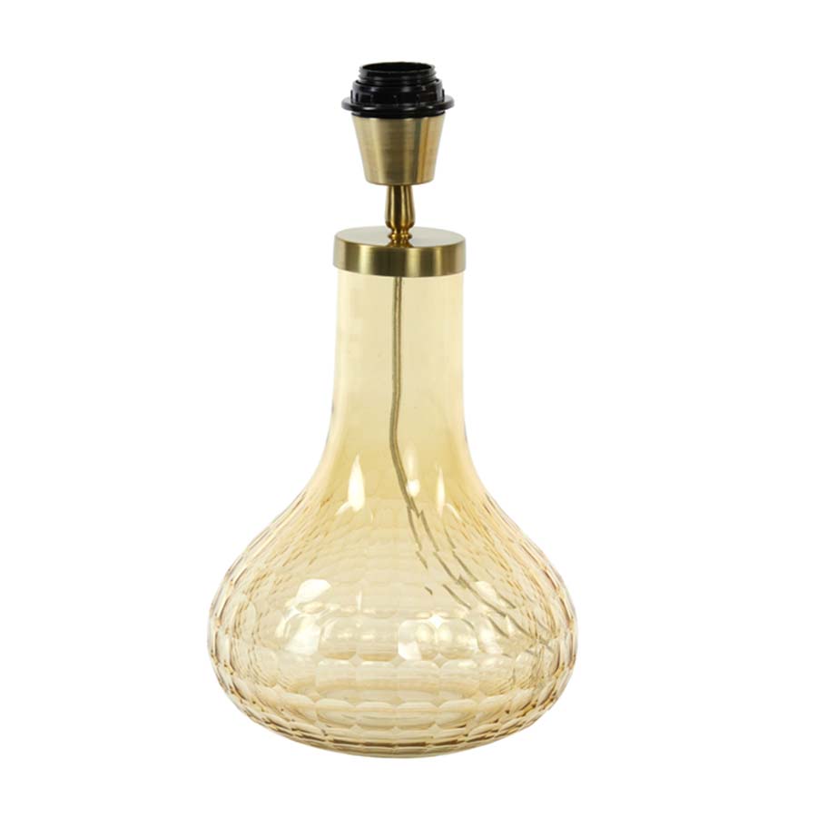 Amber Glass Lamp Base