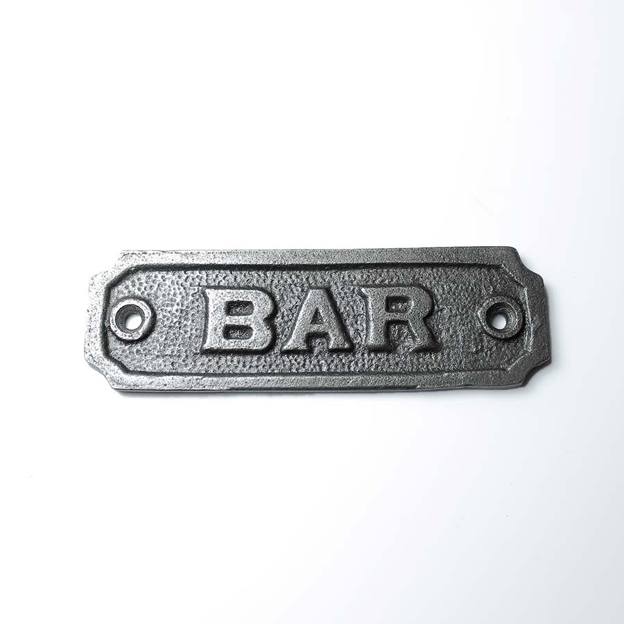Antique Iron Bar Plaque