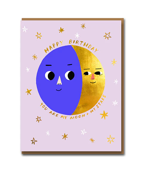 Birthday My Moon & Stars Greetings Card