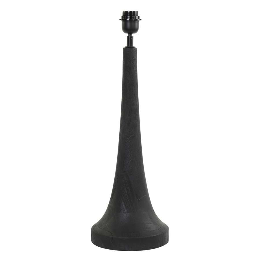 Black Wooden Lamp Base 49cm