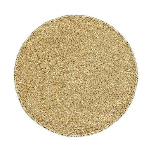 Circular Pressed Woven Sea Grass Placemat