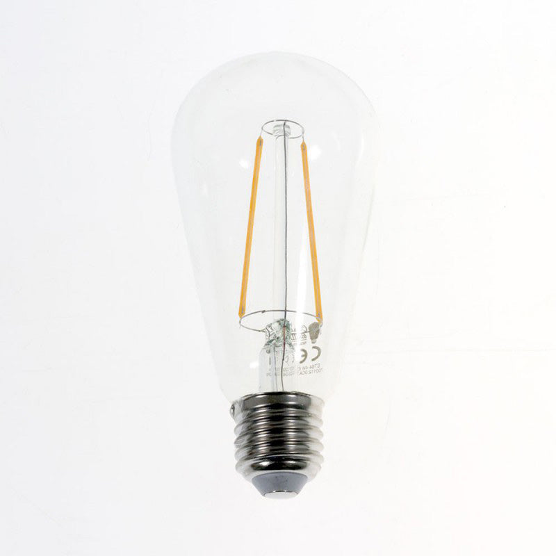 Clear LED Light Bulb ST64 E27 - 4 Watt