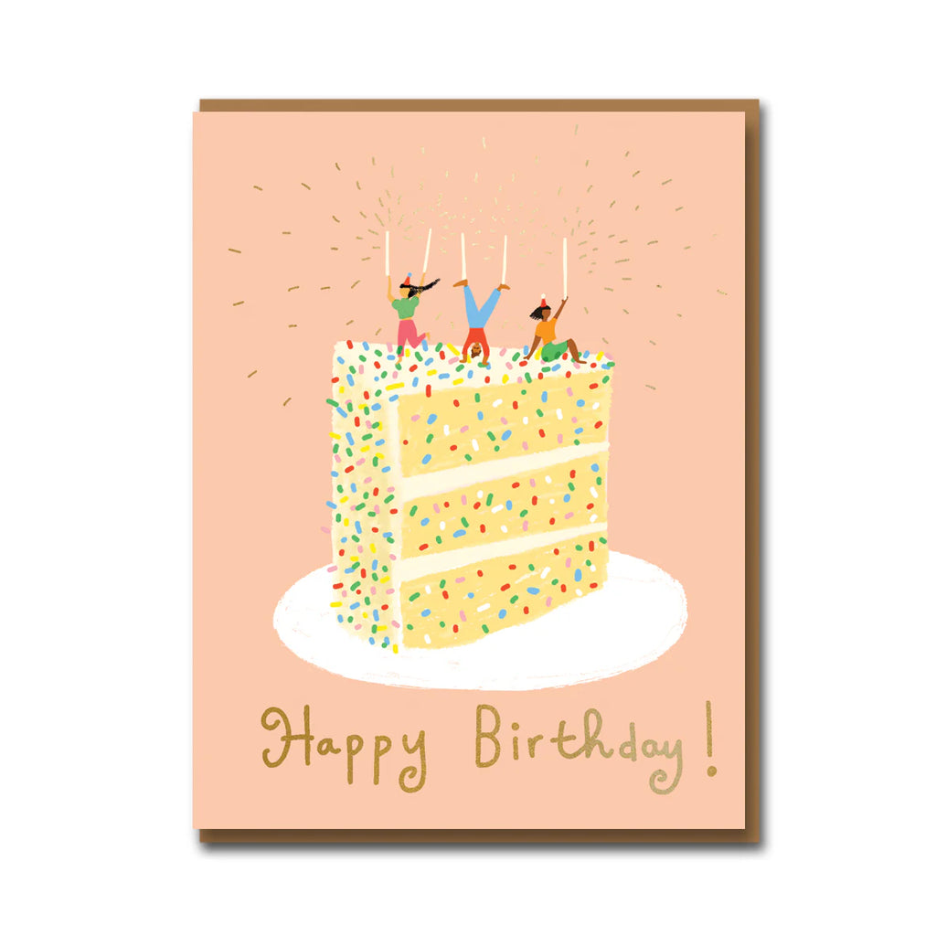 Confetti Cake Birthday Greetings Card