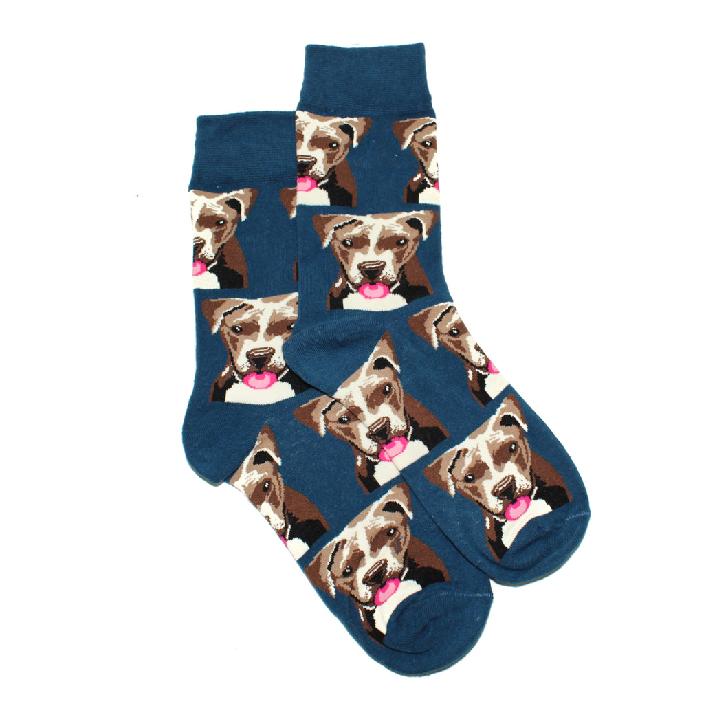 Dog Print Blue Unisex Socks
