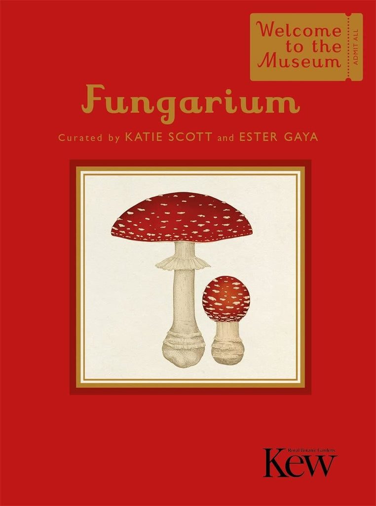 Fungarium book, perfect for nature lovers. Each chapter features a different branch of the fungal kingdom, from colour waxcaps to slimy moulds.