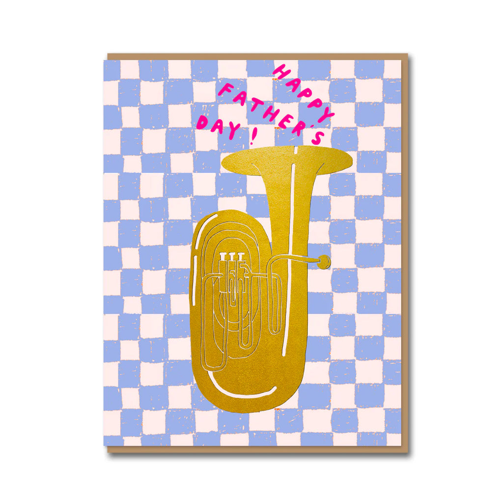 Golden Tuba Father's Day Card