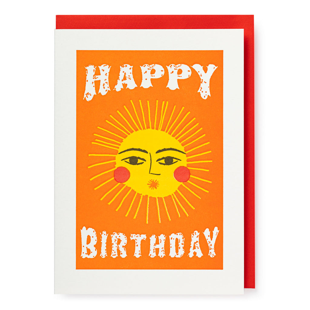 Happy Birthday Sun Greetings Card