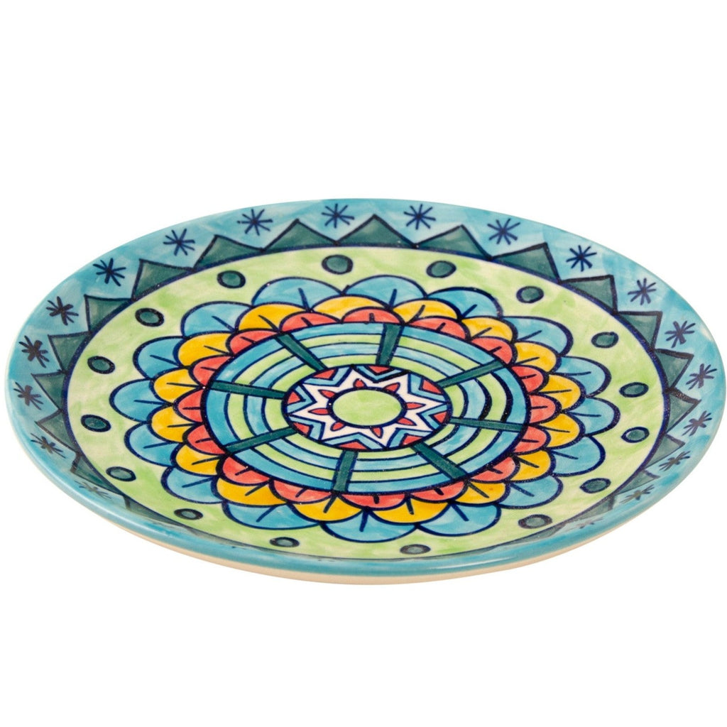 Kavakhi Hand Painted Plate Small - Blue tones with beautiful design