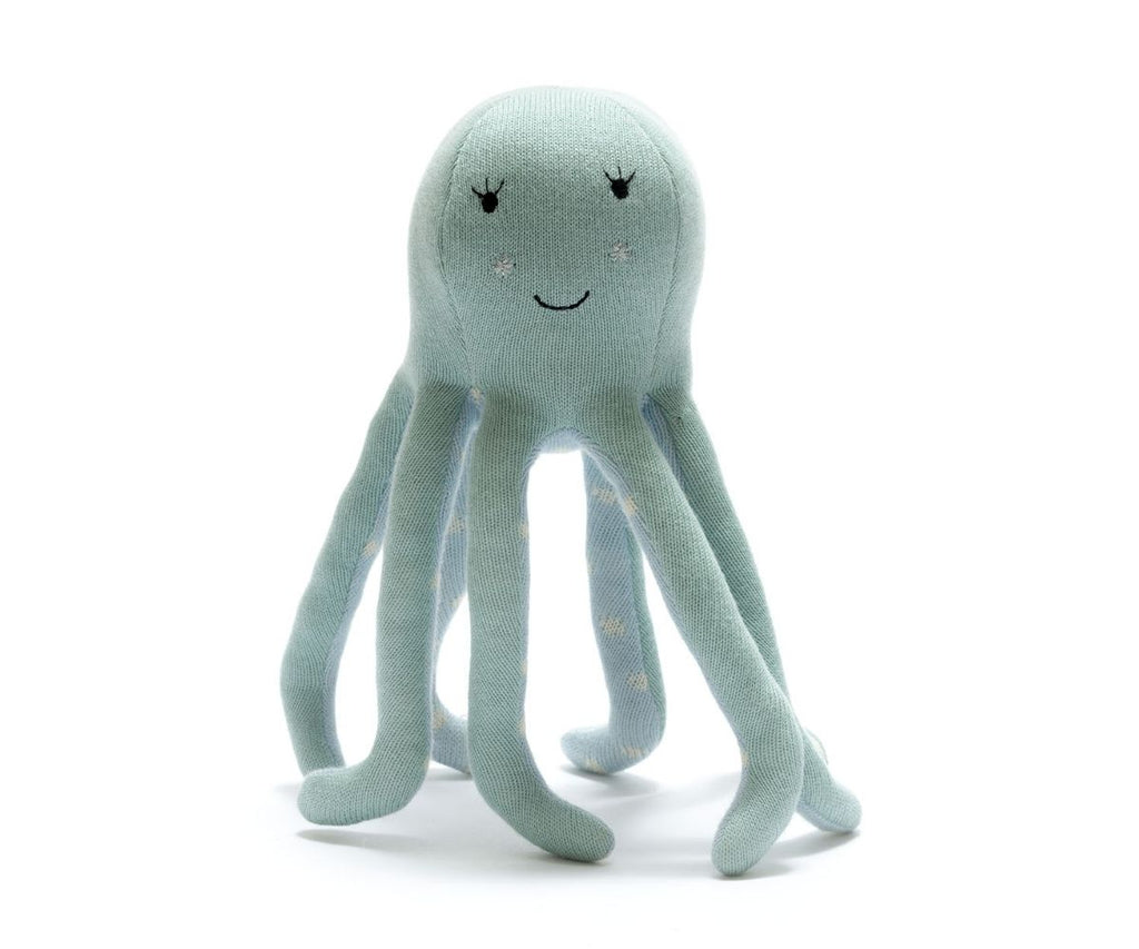 Knitted Organic Cotton Octopus Toy
