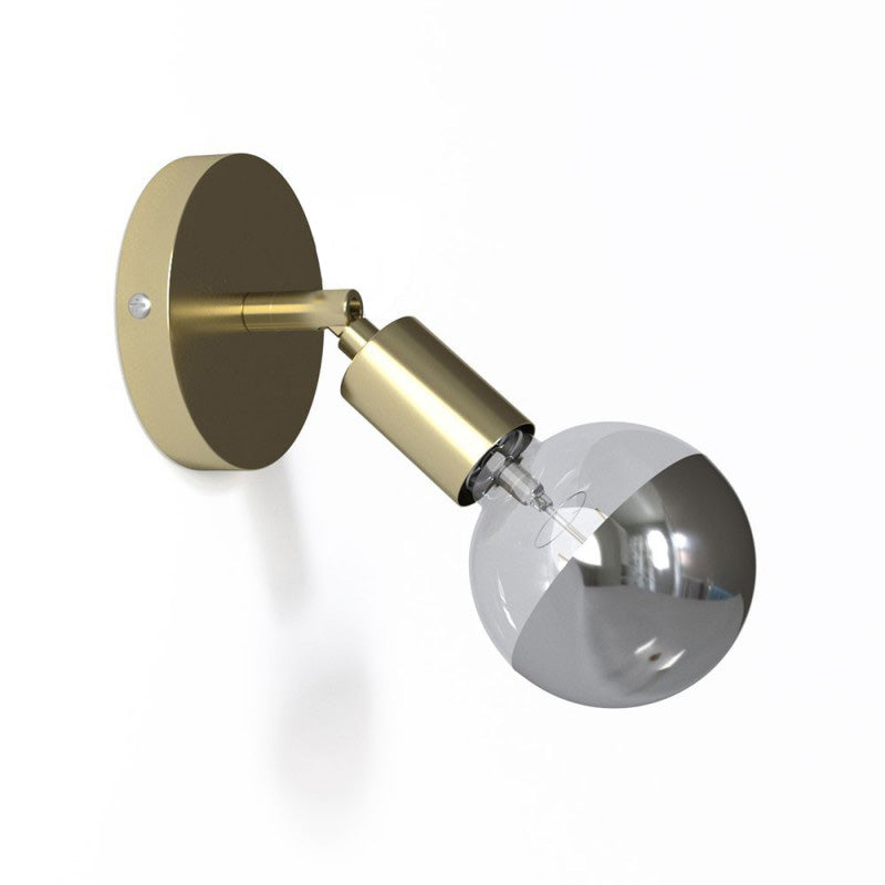 Metal 90° Adjustable Wall Light - Brass
