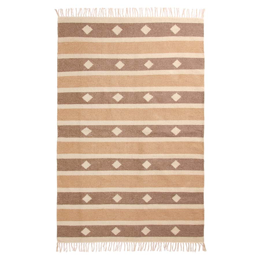 Mount Patterned Recycled Cotton Yarn Rug 120x180