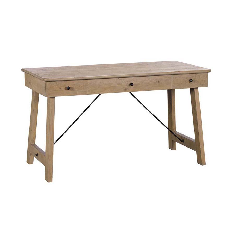 Reclaimed Plank Wood Wide Desk