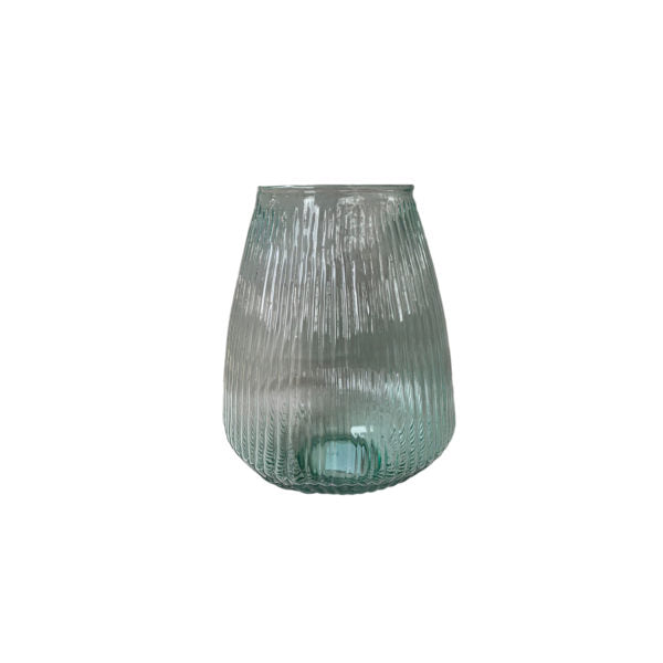Recycled Glass Hurricane Vase small