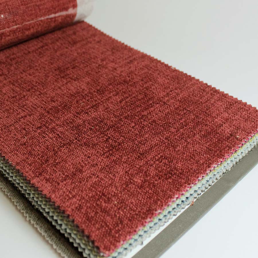 Hepburn 3 Seater Upholstered Fabric Sofa - Made To Order Rouen Brick Chenille