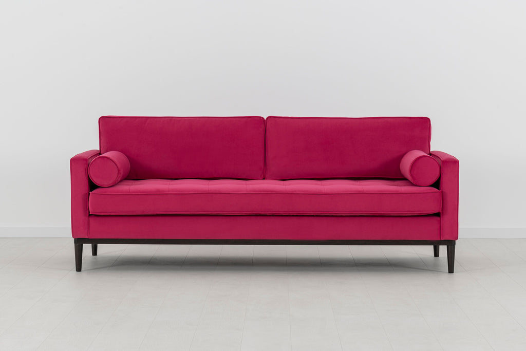 Swyft Model 02 3 Seater Sofa - Peony Velvet
