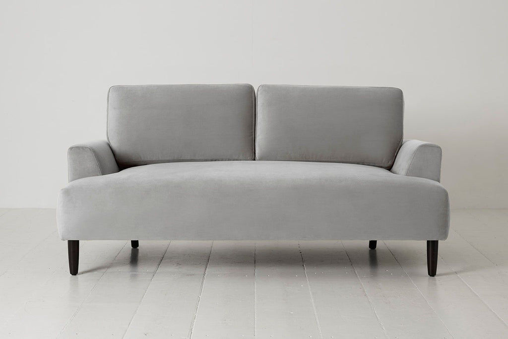 Swyft Model 05 2 Seater Sofa - Light Grey Velvet