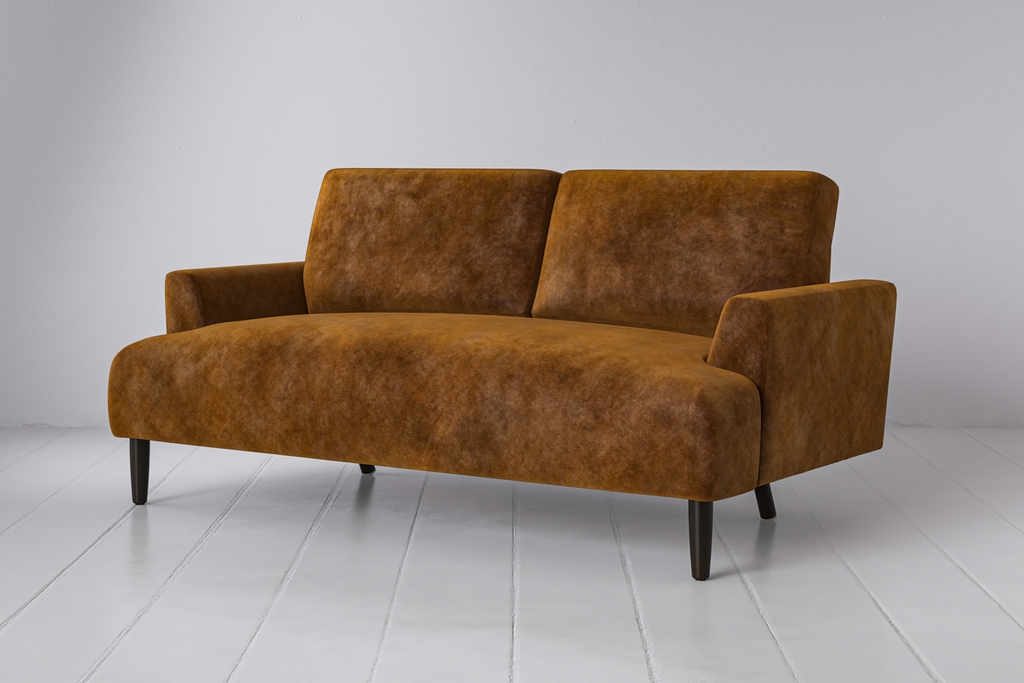 Swyft Model 05 2 Seater Sofa - Ochre Mottled Velvet