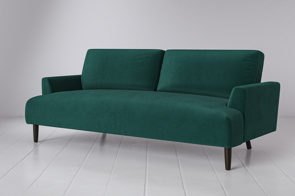 Swyft Model 05 3 Seater Sofa - Kingfisher Velvet