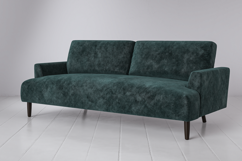 Swyft Model 05 3 Seater Sofa - Ocean Mottled Velvet