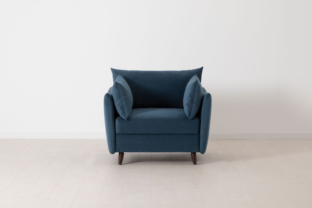 Swyft Model 08 Armchair Bed - Core Fabrics Teal Velvet