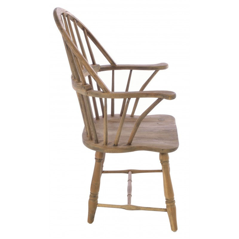 Vintage Windsor Chair with Continuous Arm