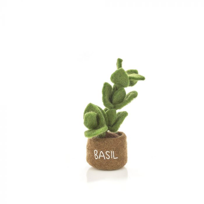 Felt Potted Herbs - Basil