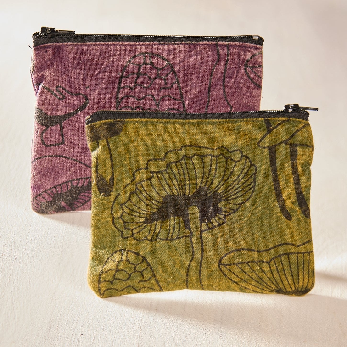 Mushroom Print Coin Purse - P1K - Uneeka
