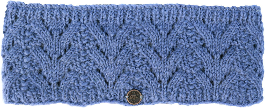Chunky Fir Stitch blue Headband