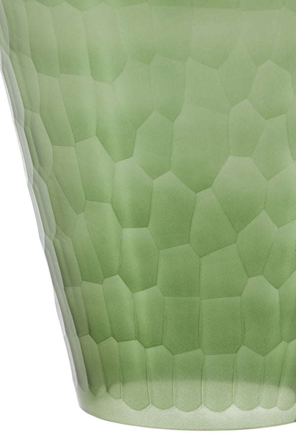 Green & Gold Textured Glass Hanging Lamp