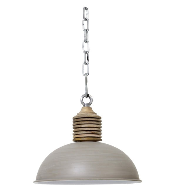 Concrete Wooden Hanging Lamp