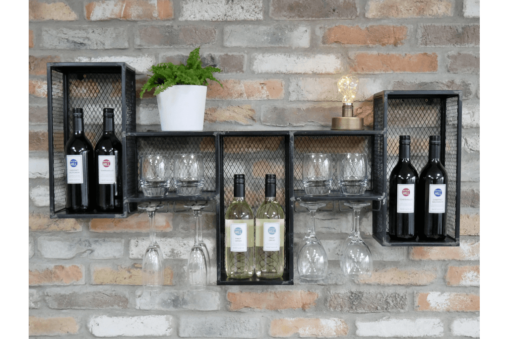 Metal Wine Wall Cabinet
