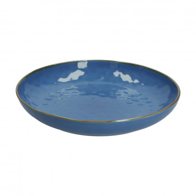 Brightly Coloured Ceramic Gourmet Bowl Blue