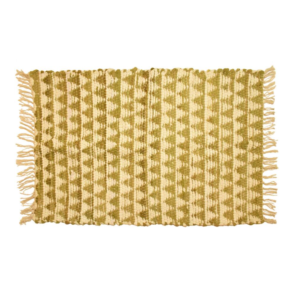 Recycled Cotton Chindi Rag Rug Olive