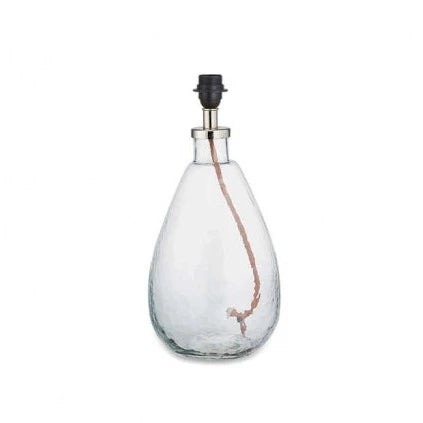Baba Clear Glass Tall Lamp Base Small