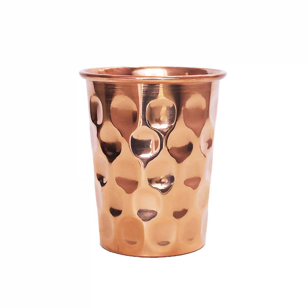 Copper Water Cup 300ml Diamond Look