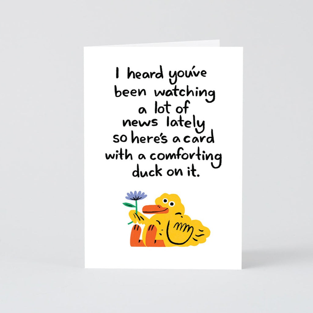Comforting Duck Card