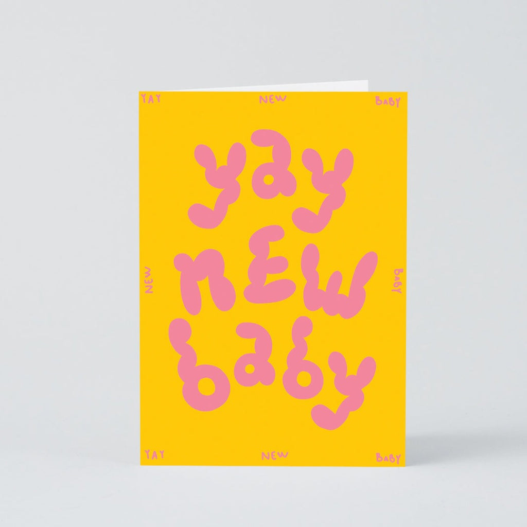 Yay New Baby Embossed Card