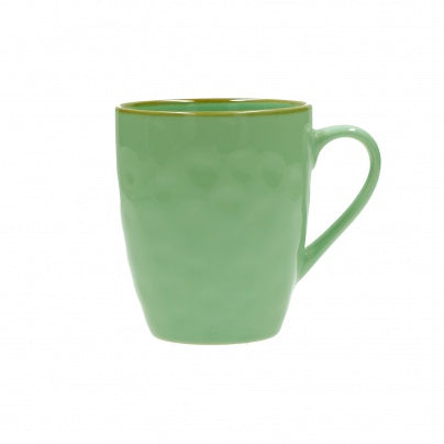 Brightly Coloured Ceramic Tall Mugs Tiffany Green