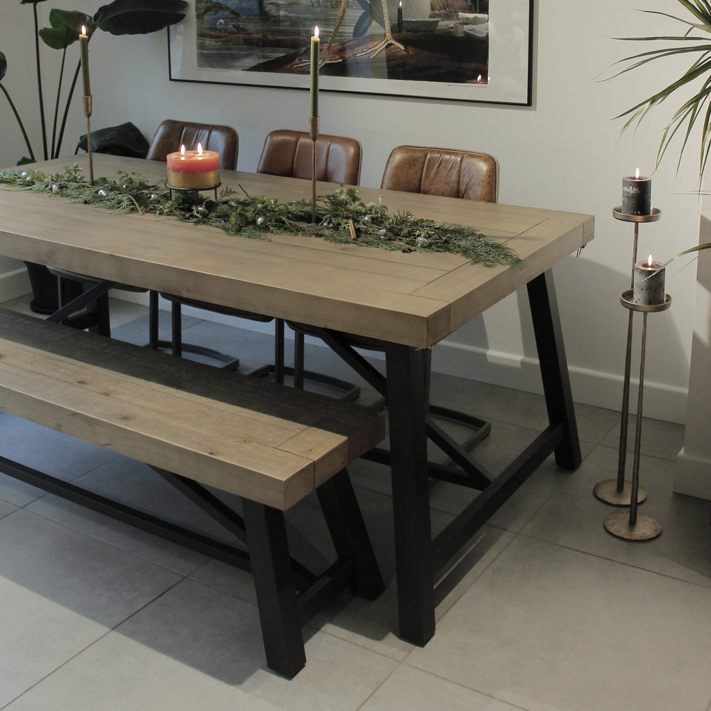 Lowry Iron Framed Dining Table