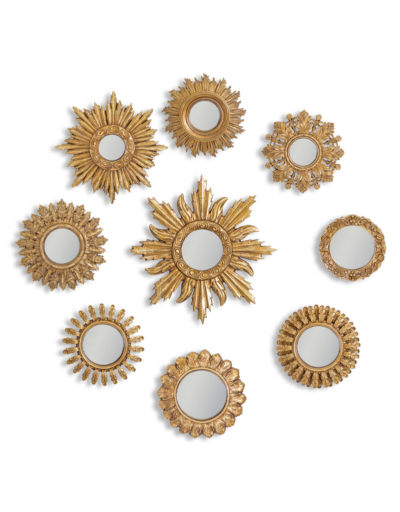 All variants of Ornate Gold Framed Mirrors 