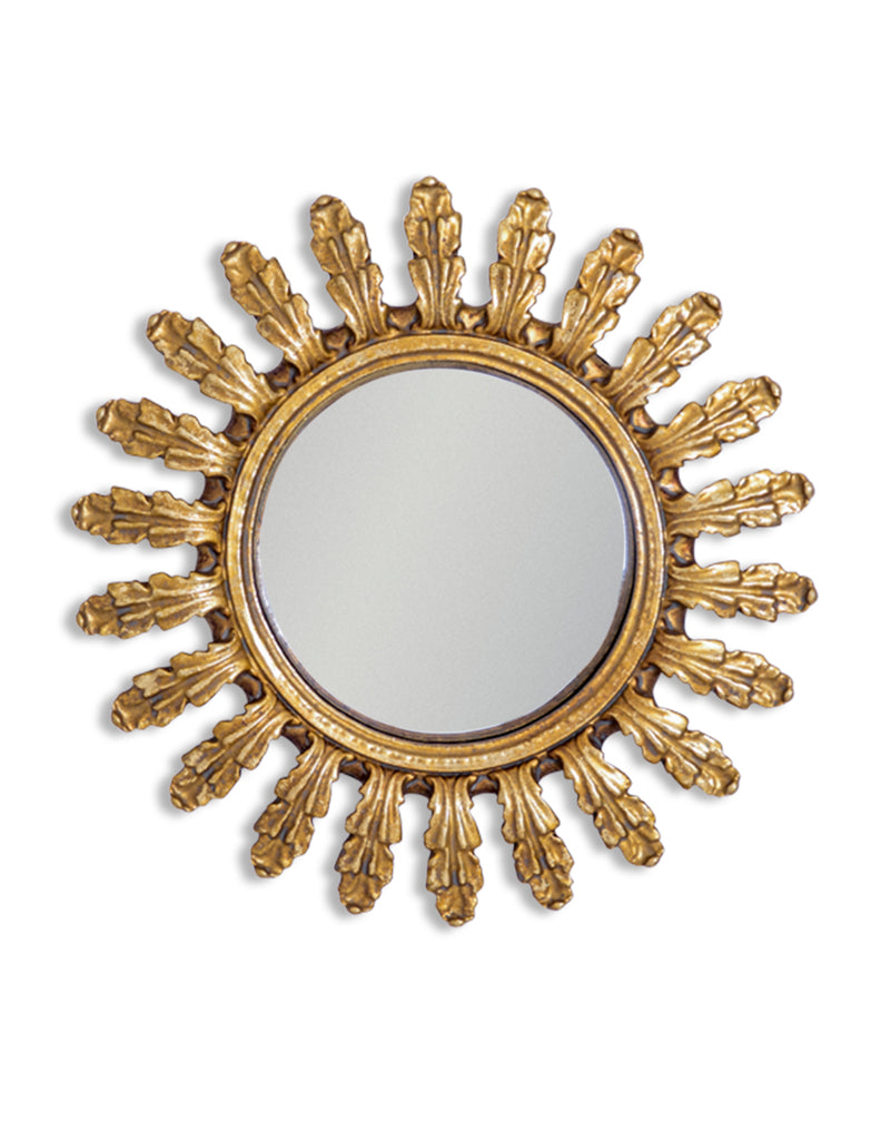 Ornate Gold Framed Mirrors Single Leaf