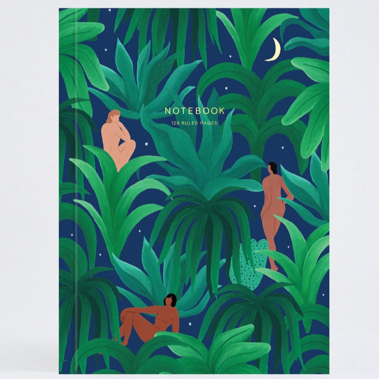 Night Jungle Lay Flat Notebook