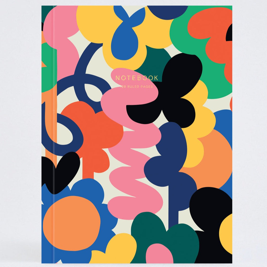 Abstract Flowers Notebook