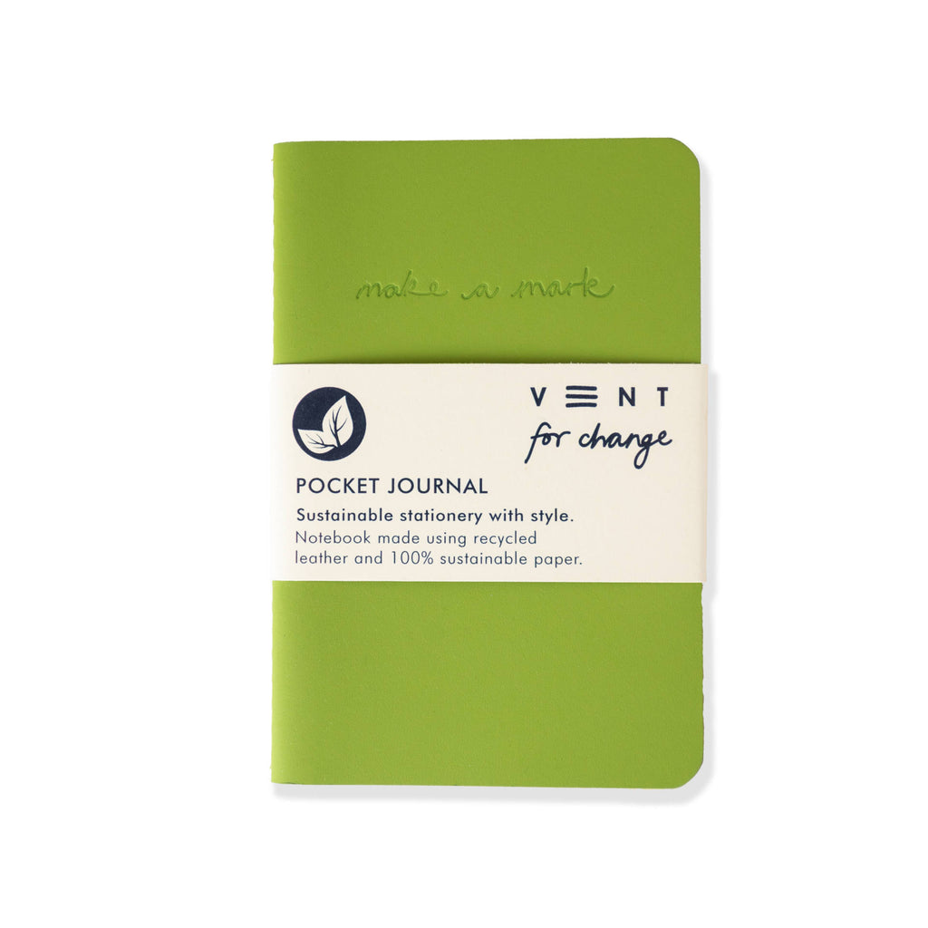 'Make a Mark' Pocket Journal Green