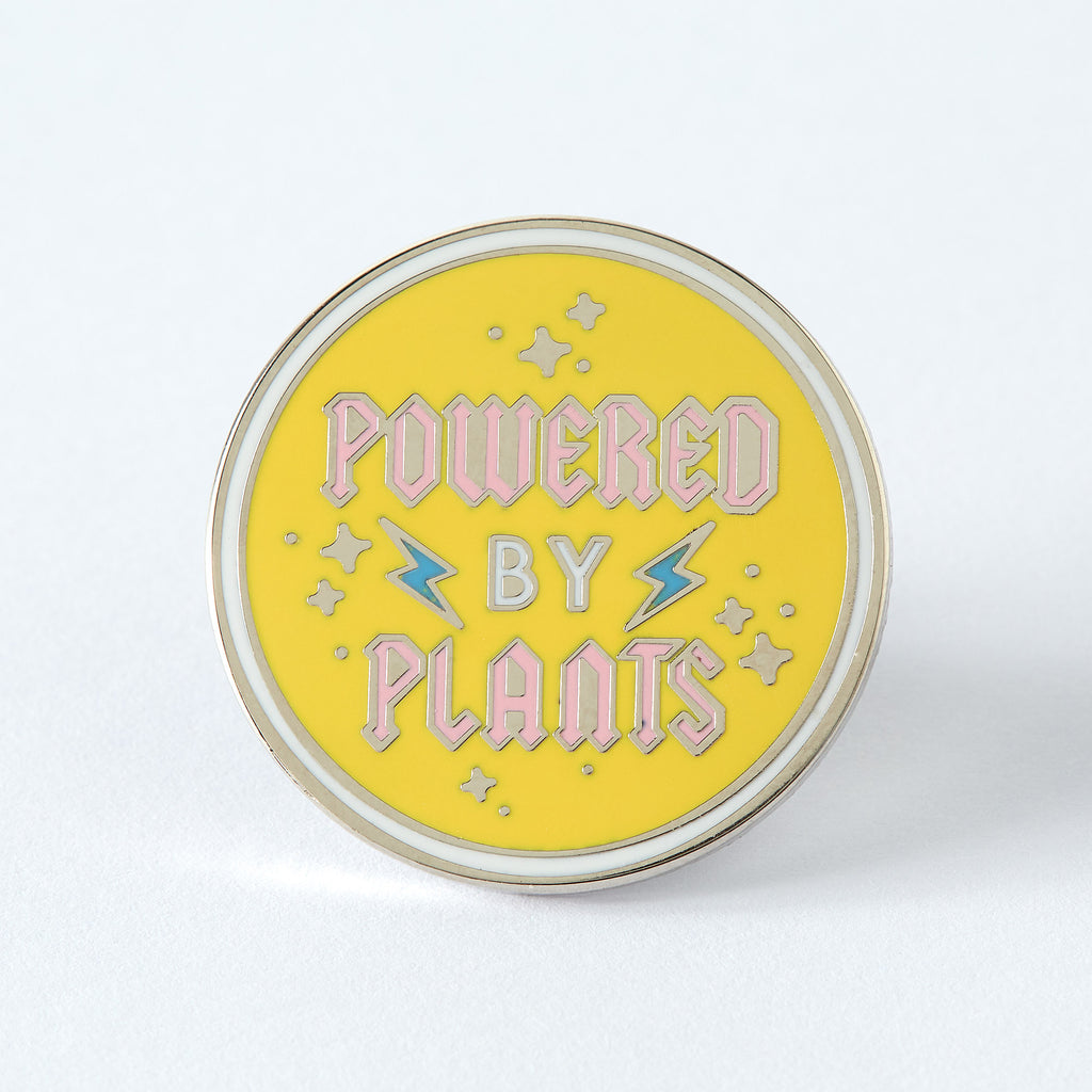 Powered By Plants Enamel Pin