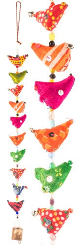 Decorative String of 10 Indian Birds