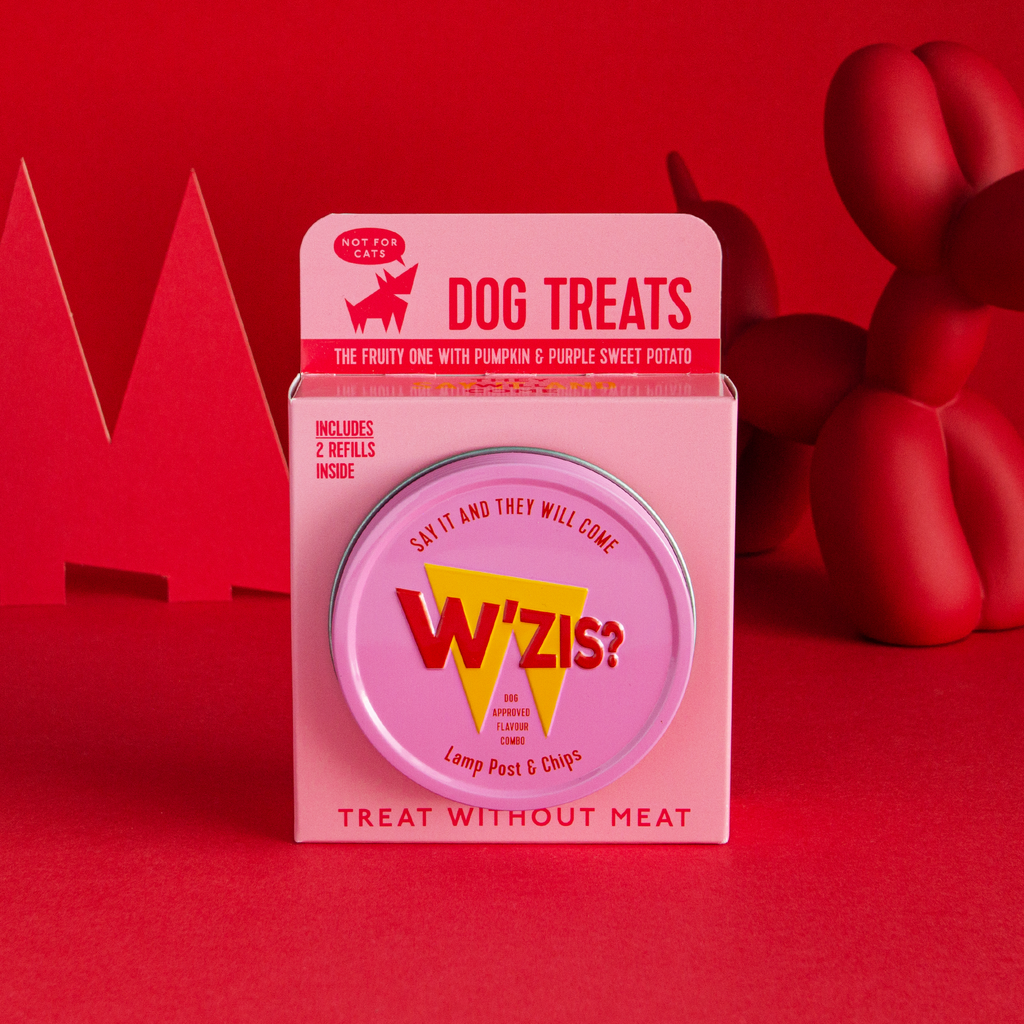 Tin and Refill Wz'is Dog Treats Gift Box Lamp Post & Chips