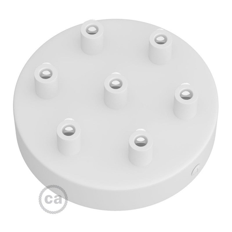 Cylindrical Metal Ceiling Rose - 7 Outlets