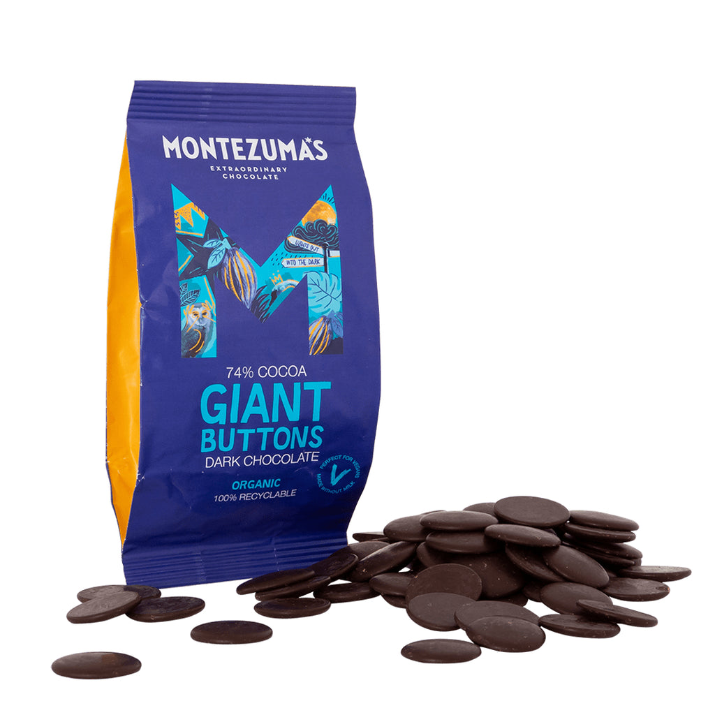 Organic Vegan 74% Dark Chocolate Giant Buttons
