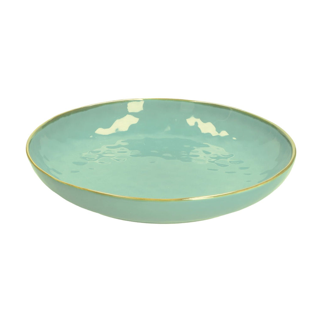 Brightly Coloured Ceramic Gourmet Bowl Tiffany Green